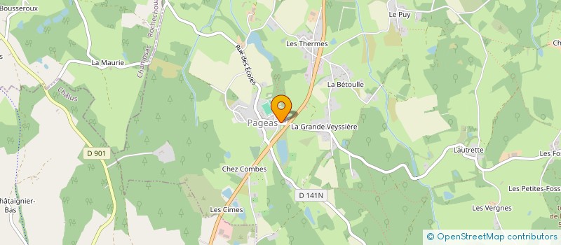 localisation de l'entreprise SABERIK à PAGEAS