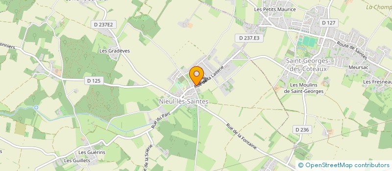 localisation de l'entreprise SABERIKELFLO  NIEUL-LES-SAINTES