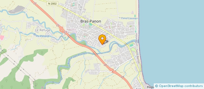 localisation de l'entreprise SABERT IMMO  BRAS-PANON