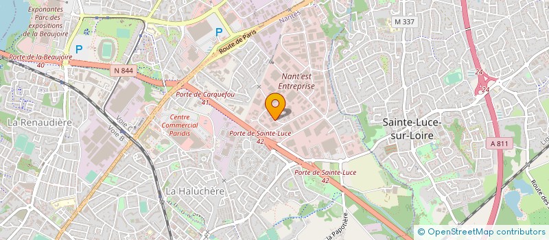 localisation de l'entreprise SABF à NANTES