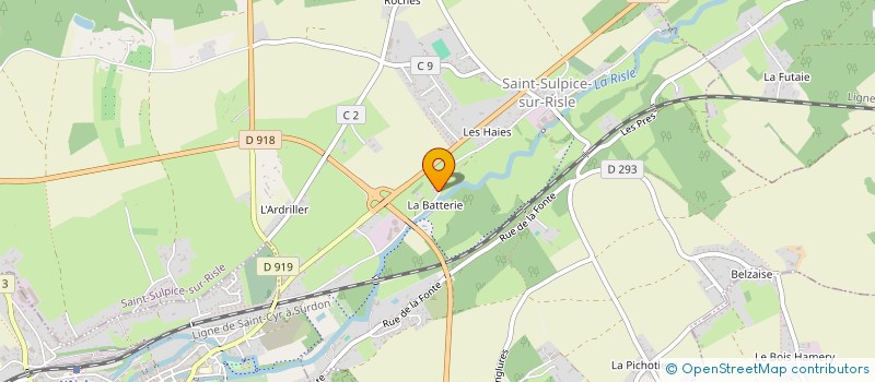 localisation de l'entreprise SABGEO  SAINT-SULPICE-SUR-RISLE