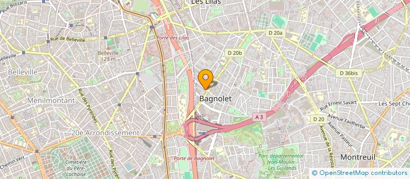 localisation de l'entreprise SABI ET VASANTH à BAGNOLET