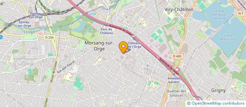localisation de l'entreprise SABI KIS BEAUTE à MORSANG-SUR-ORGE