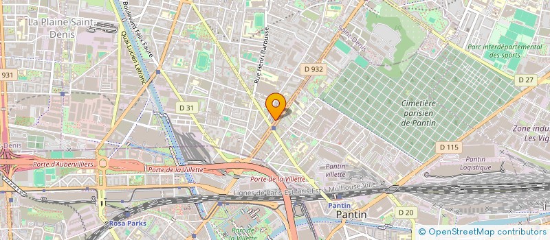 localisation de l'entreprise SABIHA TRADERS à AUBERVILLIERS