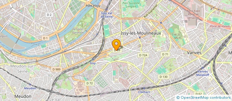 localisation de l'entreprise SABIN AYME à ISSY-LES-MOULINEAUX
