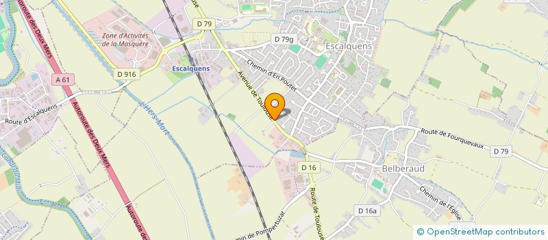 localisation de l'entreprise SABINA  ESCALQUENS