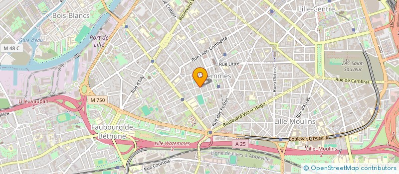 localisation de l'entreprise SABINA à LILLE