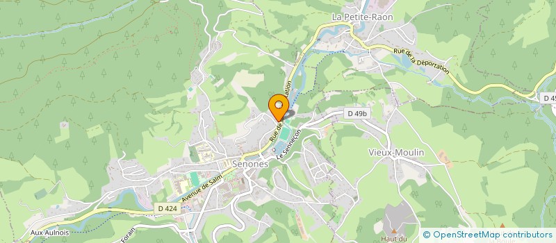 localisation de l'entreprise SABINE  SENONES