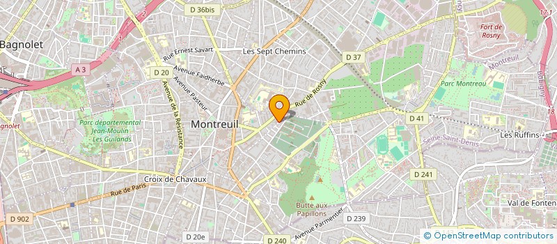 localisation de l'entreprise SABINE DE MARIGNY EURL à MONTREUIL