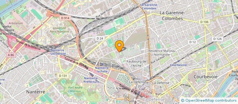 localisation de l'entreprise SABINE DUPLAIX à COURBEVOIE