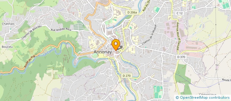 localisation de l'entreprise SABINE HABITAT à ANNONAY