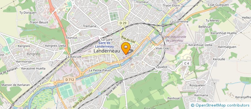localisation de l'entreprise SABIO à LANDERNEAU