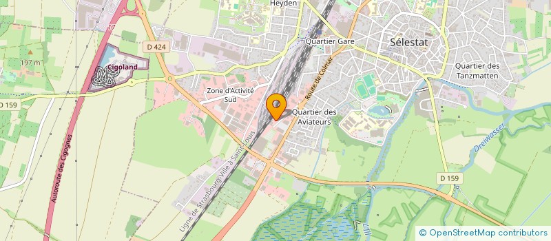 localisation de l'entreprise SABIR  SELESTAT