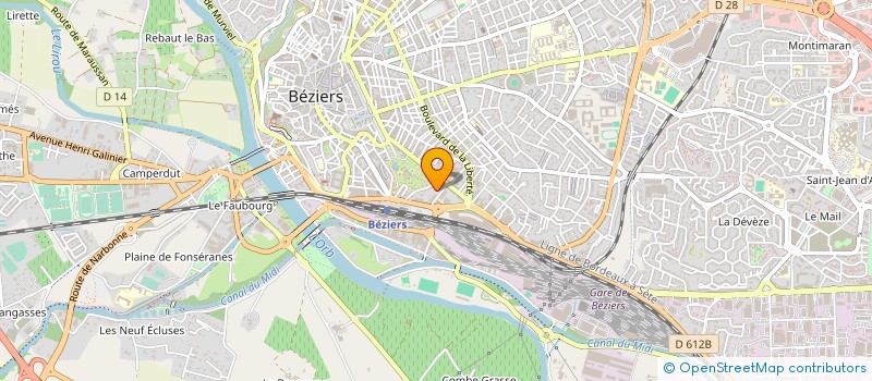 localisation de l'entreprise SABISA  BEZIERS