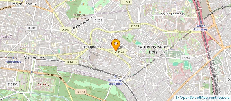 localisation de l'entreprise SABISHA à FONTENAY-SOUS-BOIS