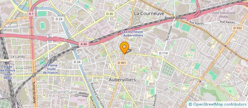 localisation de l'entreprise SABIT à AUBERVILLIERS