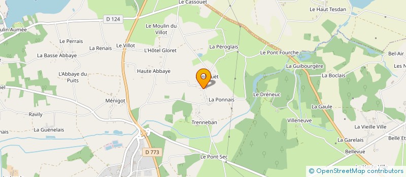 localisation de l'entreprise SABLAGE - GRENAILLAGE  FEGREAC