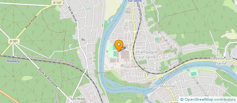 localisation de l'entreprise SABLAGE NATIONAL EXPRESS  CHAMPAGNE-SUR-SEINE