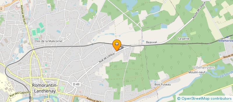 localisation de l'entreprise SABLANSA  ROMORANTIN-LANTHENAY