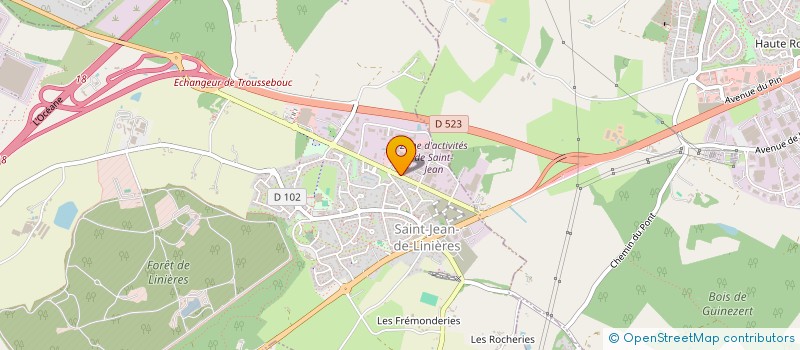 localisation de l'entreprise SABLE BLANC  SAINT-LEGER-DE-LINIERES