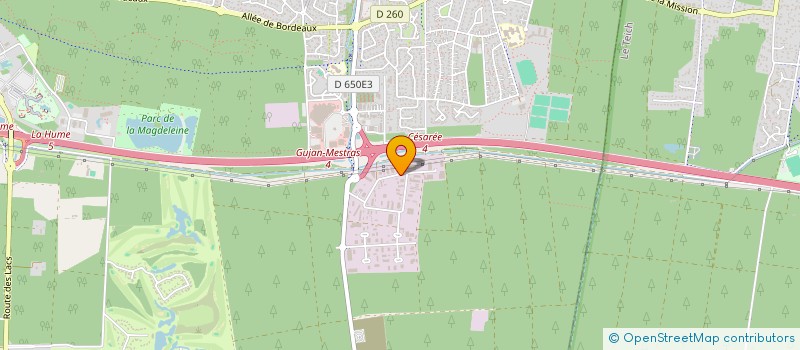 localisation de l'entreprise SABLE D'ARGENT (SARL) à GUJAN-MESTRAS