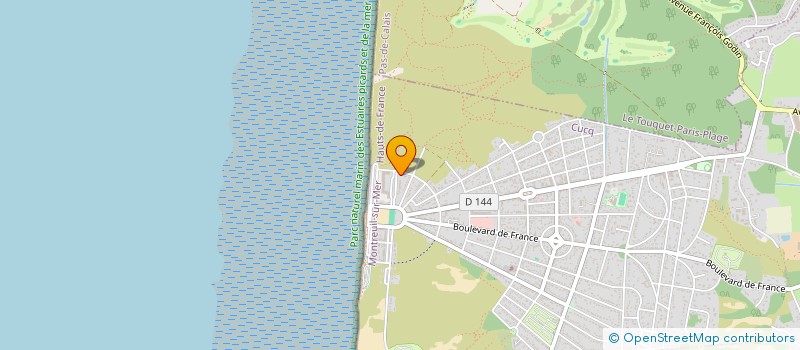 localisation de l'entreprise SABLE D'OPALE  CUCQ