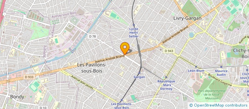 localisation de l'entreprise SABLE ET SOLEIL  LIVRY-GARGAN