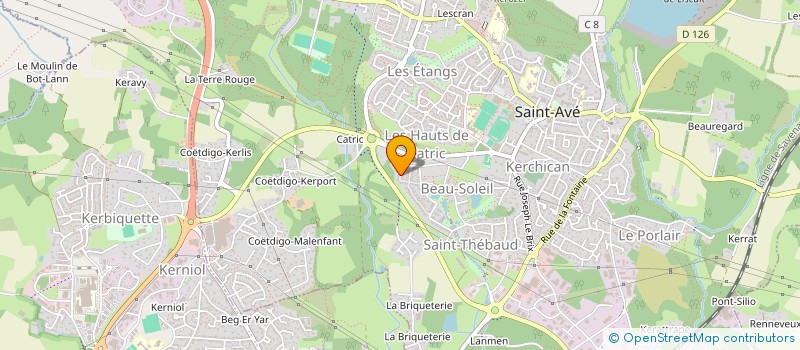 localisation de l'entreprise SABLEN  SAINT-AVE