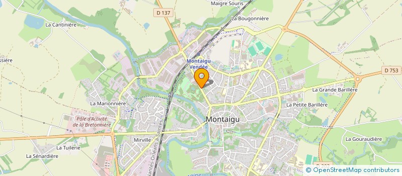 localisation de l'entreprise SABLER à MONTAIGU-VENDEE