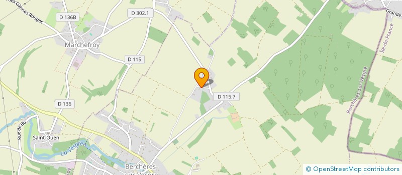 localisation de l'entreprise SABLES CHAUDS à BERCHERES-SUR-VESGRE