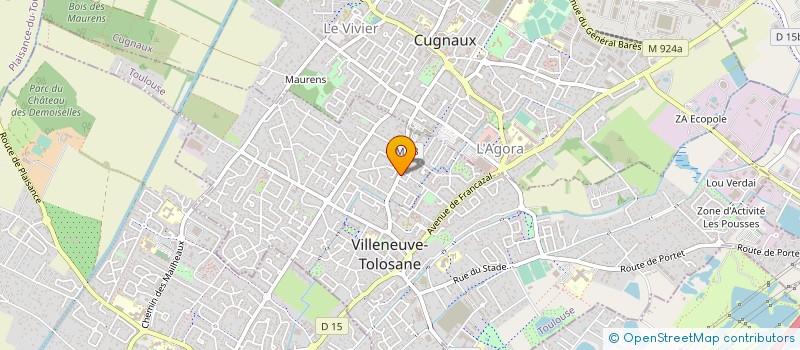 localisation de l'entreprise SABLES ET GRAVIERS DE GIRONDE à VILLENEUVE-TOLOSANE