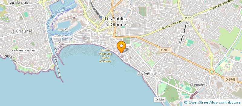 localisation de l'entreprise SABLES ET TRADITION à LES SABLES-D'OLONNE