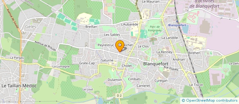 localisation de l'entreprise SABLES EYSINES à BLANQUEFORT