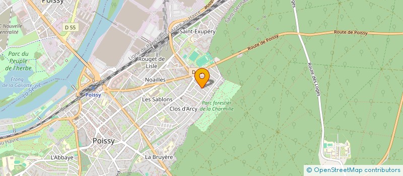 localisation de l'entreprise SABLES ROULANTS  POISSY