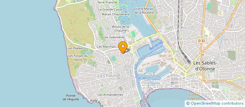 localisation de l'entreprise SABLES & SENS à LES SABLES-D'OLONNE