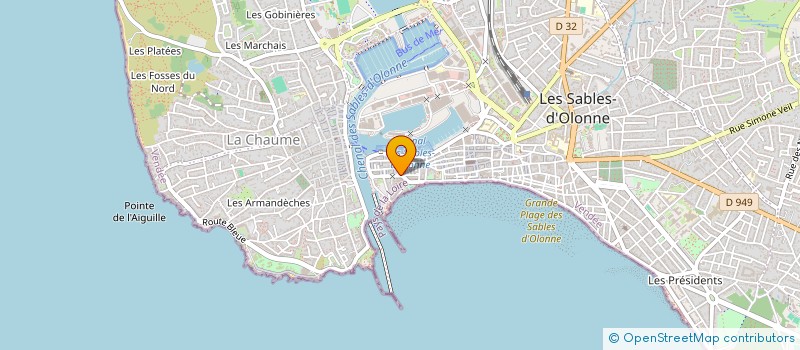 localisation de l'entreprise SABLESHOTEL à LES SABLES D'OLONNE