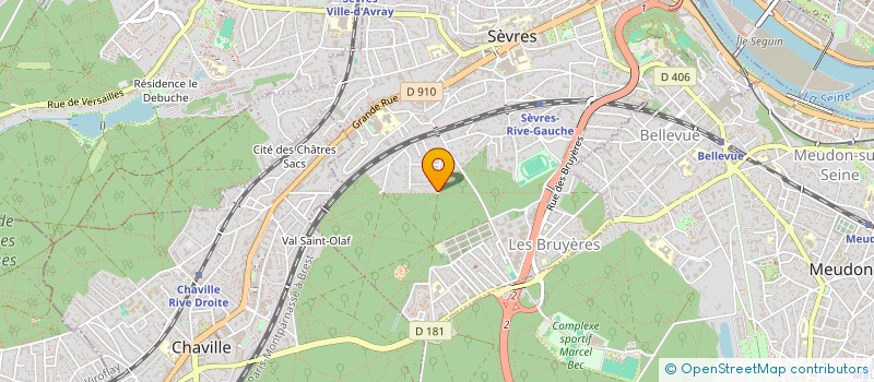 localisation de l'entreprise SABLI 16 à SEVRES