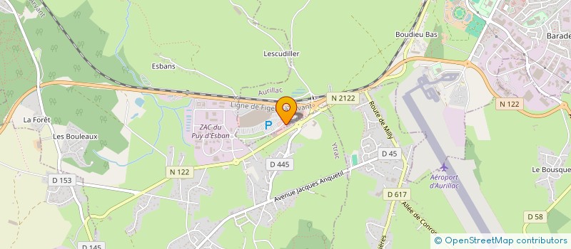 localisation de l'entreprise SABLIDRIVE à AURILLAC