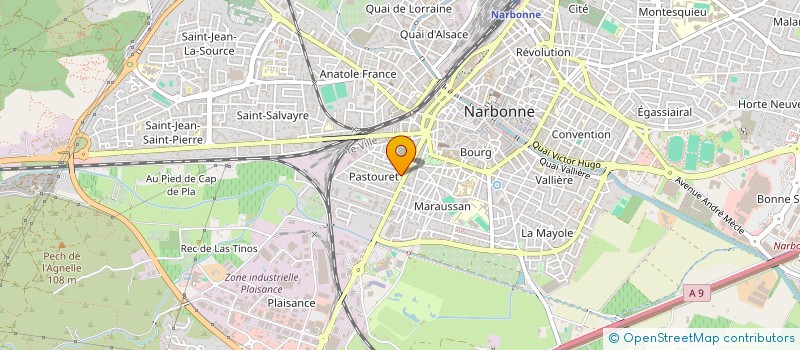 localisation de l'entreprise SABLIER SAS SE FORMER S'INFORMER à NARBONNE