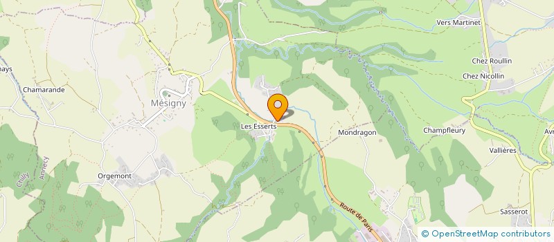 localisation de l'entreprise SABLIERE DE MESIGNY à MESIGNY