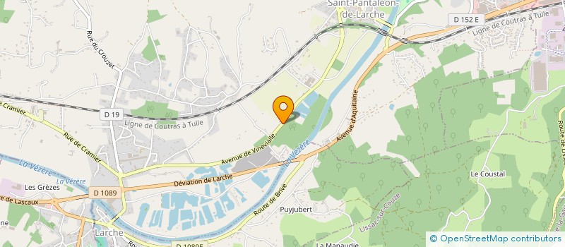 localisation de l'entreprise SABLIERES  SAINT-PANTALEON-DE-LARCHE