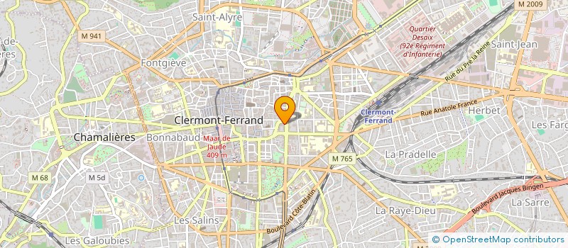 localisation de l'entreprise SABLIERES DE JOYEUSE  CLERMONT-FERRAND