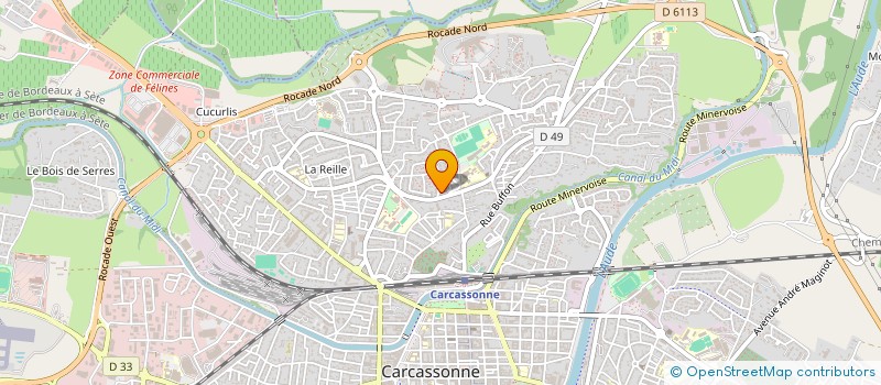 localisation de l'entreprise SABLIERES DE L ORBIEU à CARCASSONNE