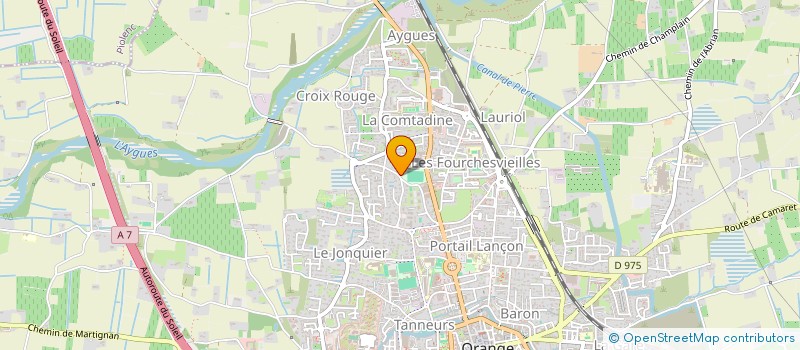 localisation de l'entreprise SABLIERES DE PROVENCE à ORANGE