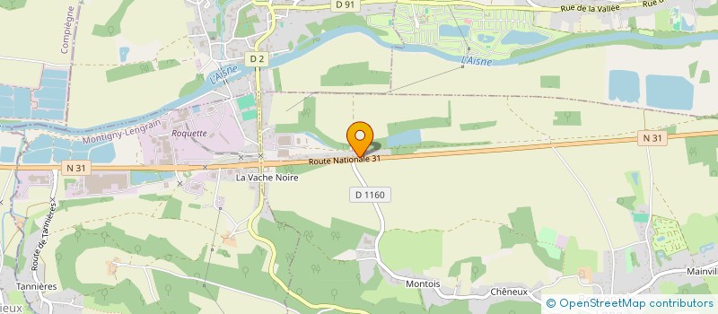 localisation de l'entreprise SABLIERES DESMAREST  RESSONS-LE-LONG