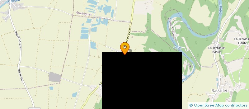 localisation de l'entreprise SABLIERES DU CENTRE  JOZE