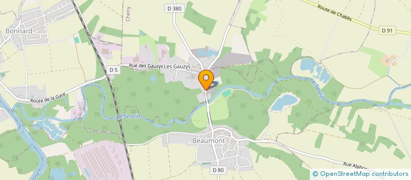 localisation de l'entreprise SABLIERES ET ENTREPRISE COLOMBET  BEAUMONT