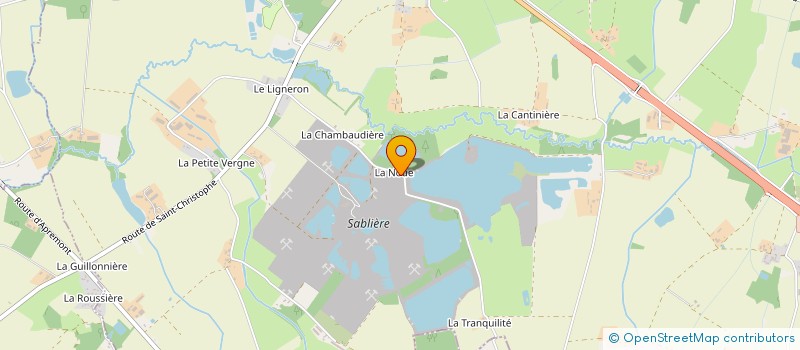 localisation de l'entreprise SABLIERES PALVADEAU HENRI à SAINT-CHRISTOPHE-DU-LIGNERON