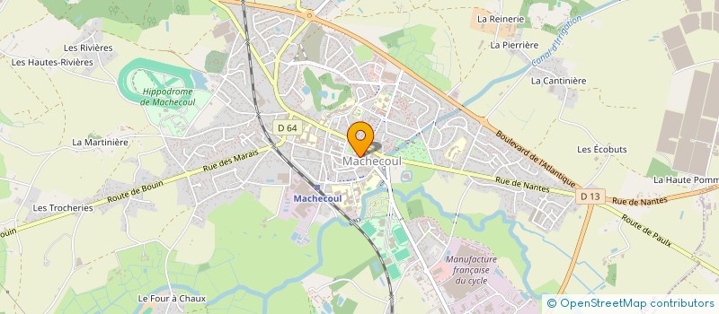 localisation de l'entreprise SABLINE FLEURS  MACHECOUL-SAINT-MEME