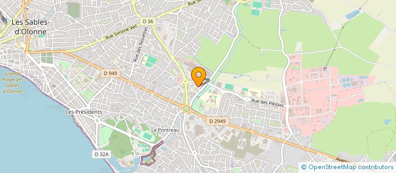 localisation de l'entreprise SABLINVEST à LES SABLES-D'OLONNE